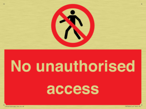 No unauthorised access